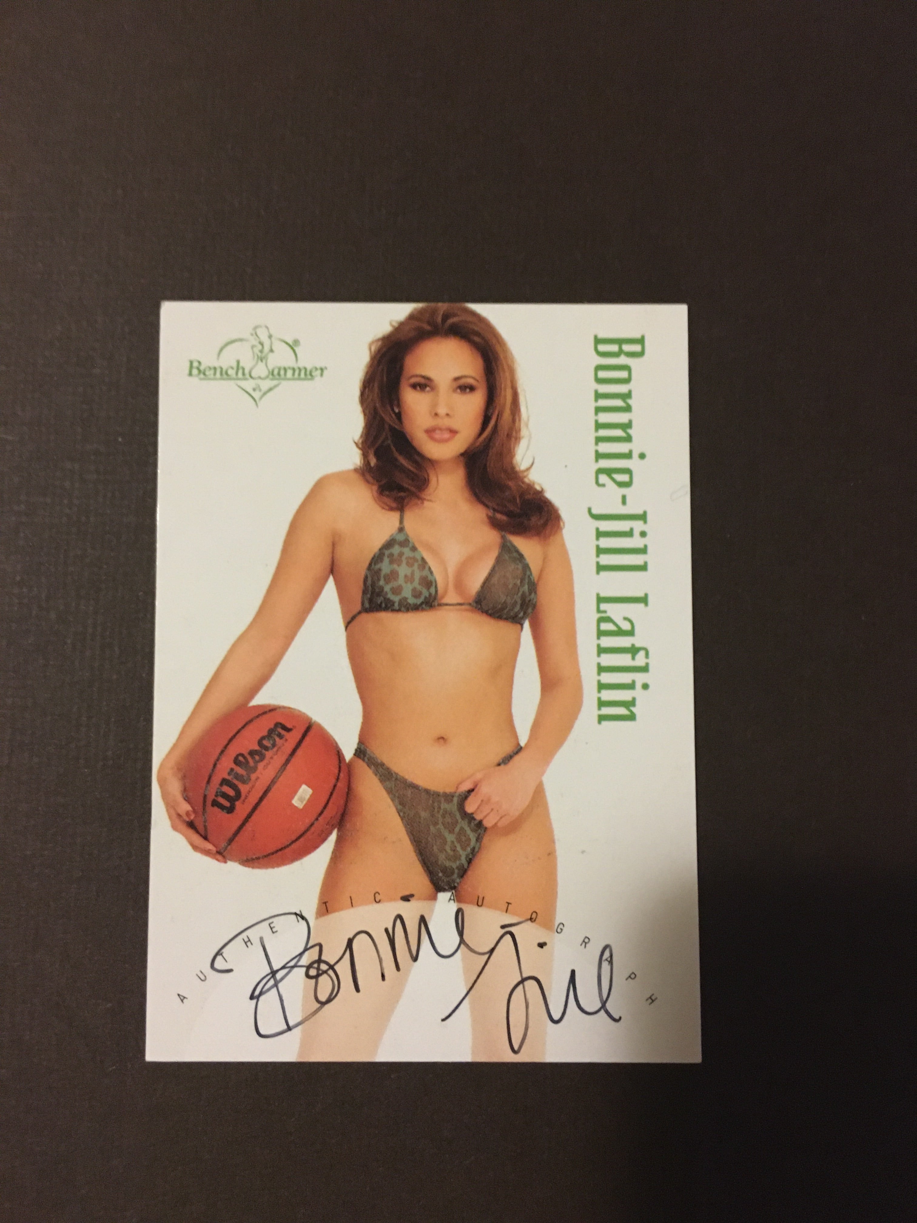 Bonnie-Jill Laflin - Autographed Benchwarmer Trading Card (1)