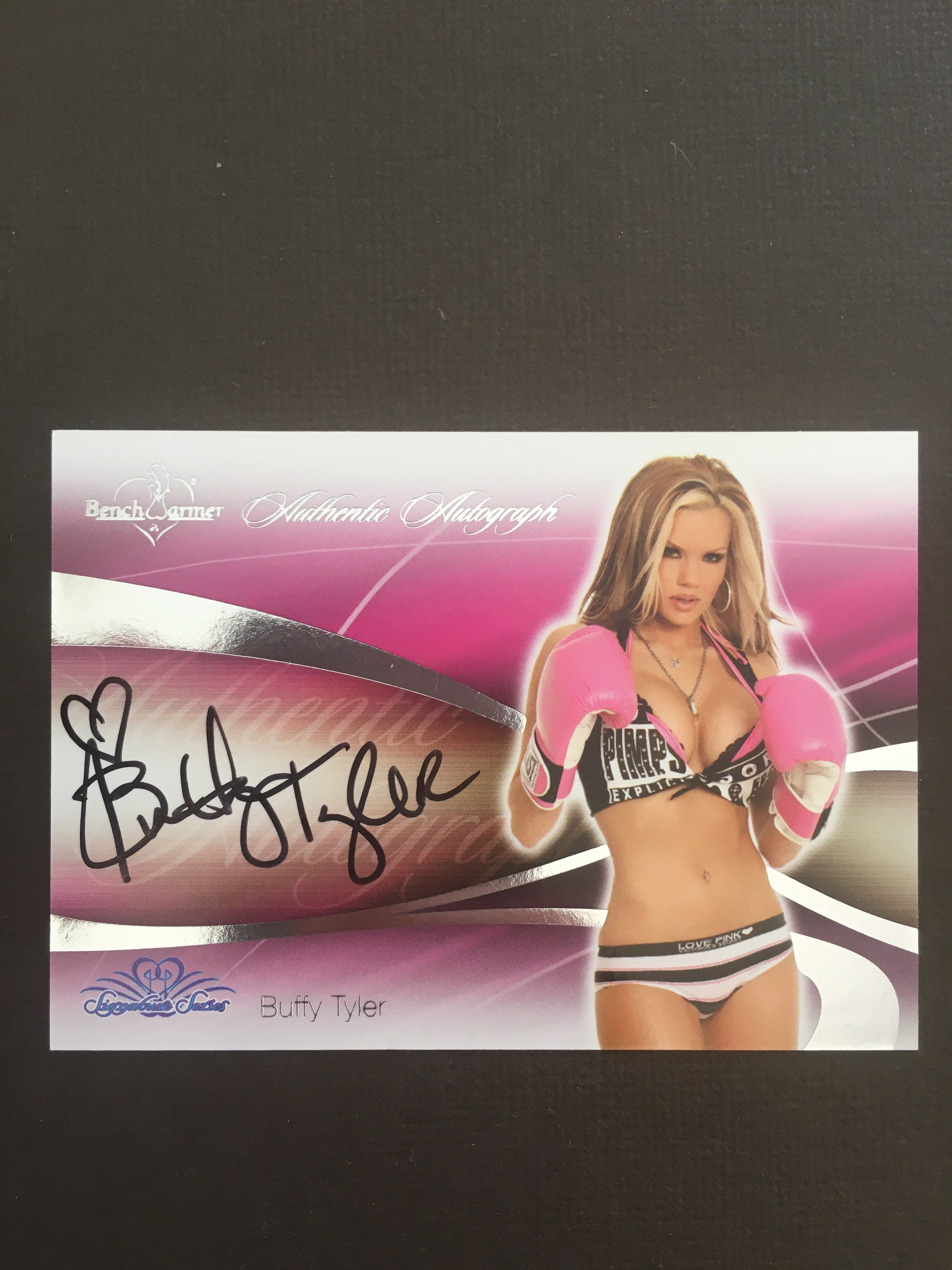 Buffy Tyler - Autographed Benchwarmer Trading Card (1)