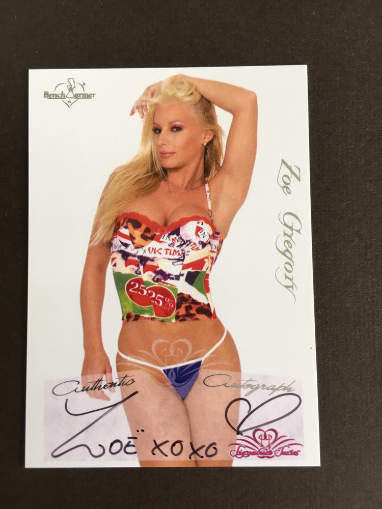 Zoe Gregory - Autographed Benchwarmer Trading Card (1)