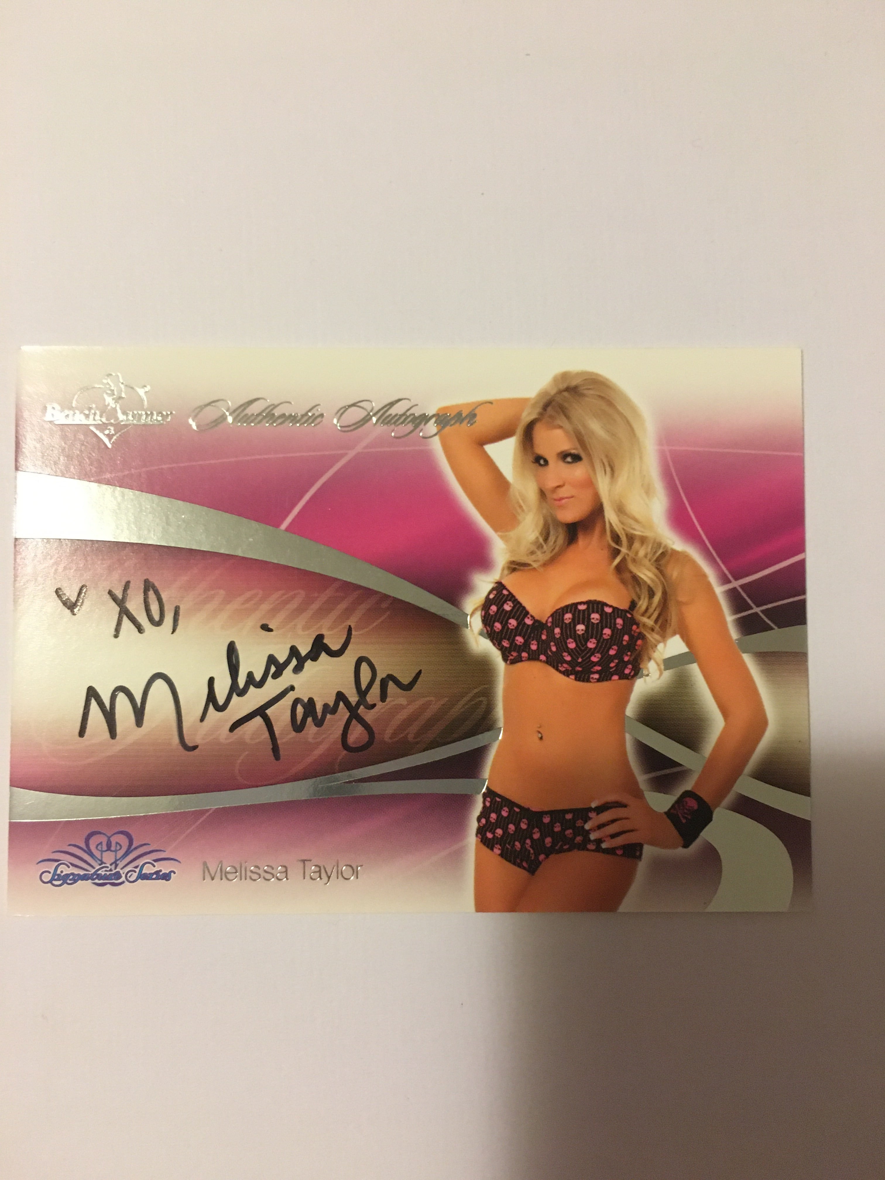 Melissa Taylor - Autographed Benchwarmer Trading Card (2)