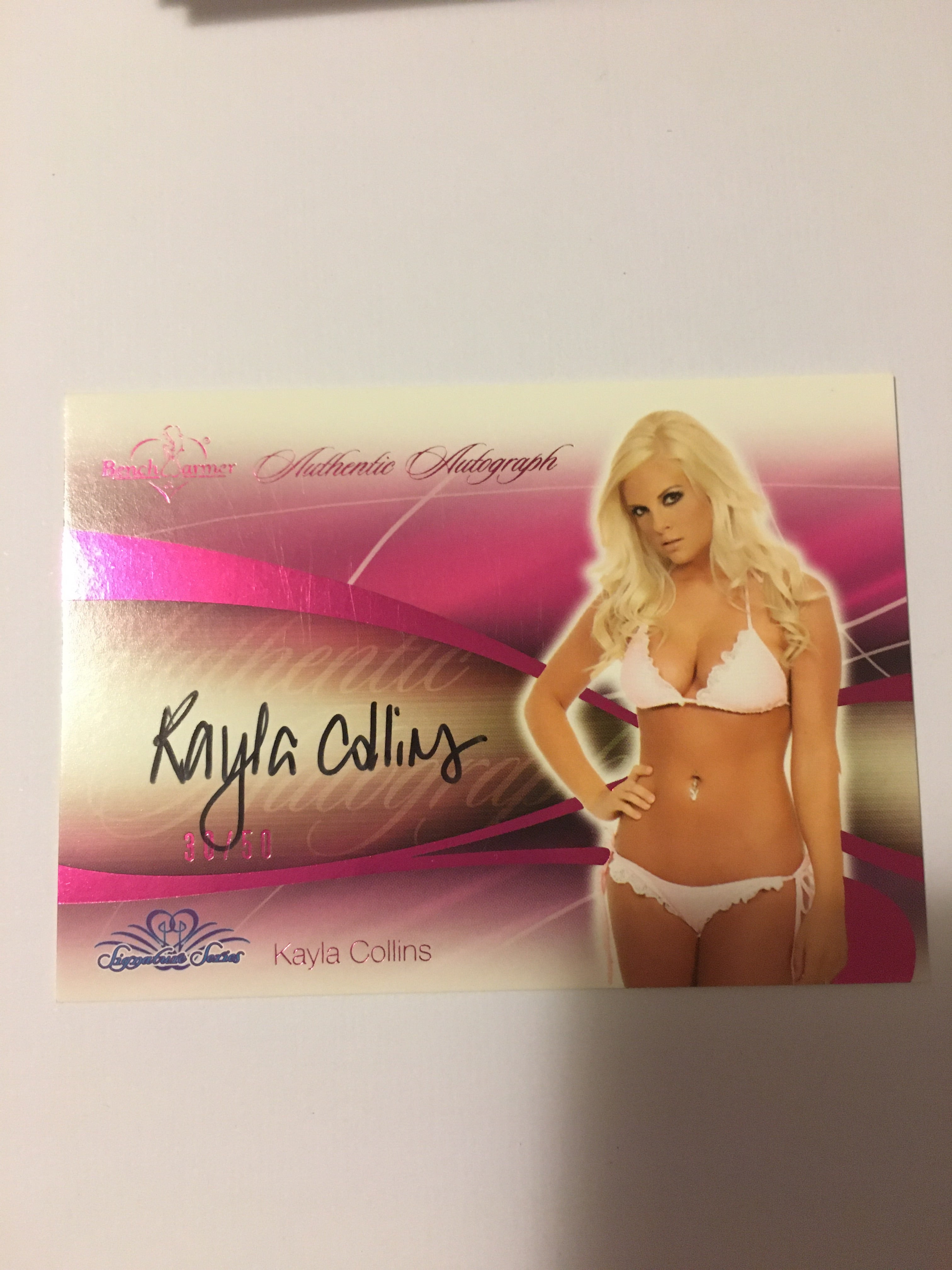 Kayla Collins - Autographed Benchwarmer Trading Card (2)