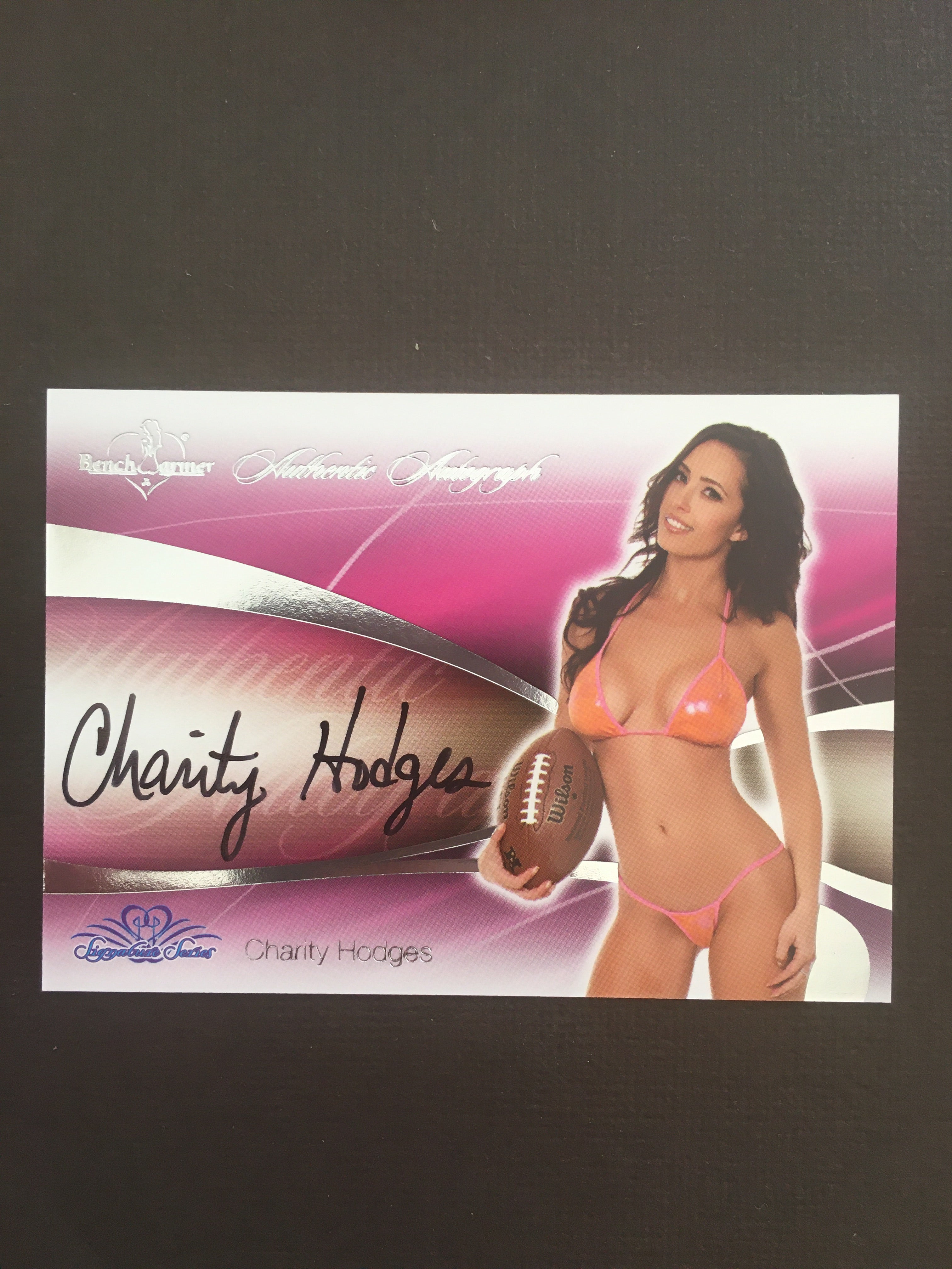 Charity Hodges - Autographed Benchwarmer Trading Card (1)