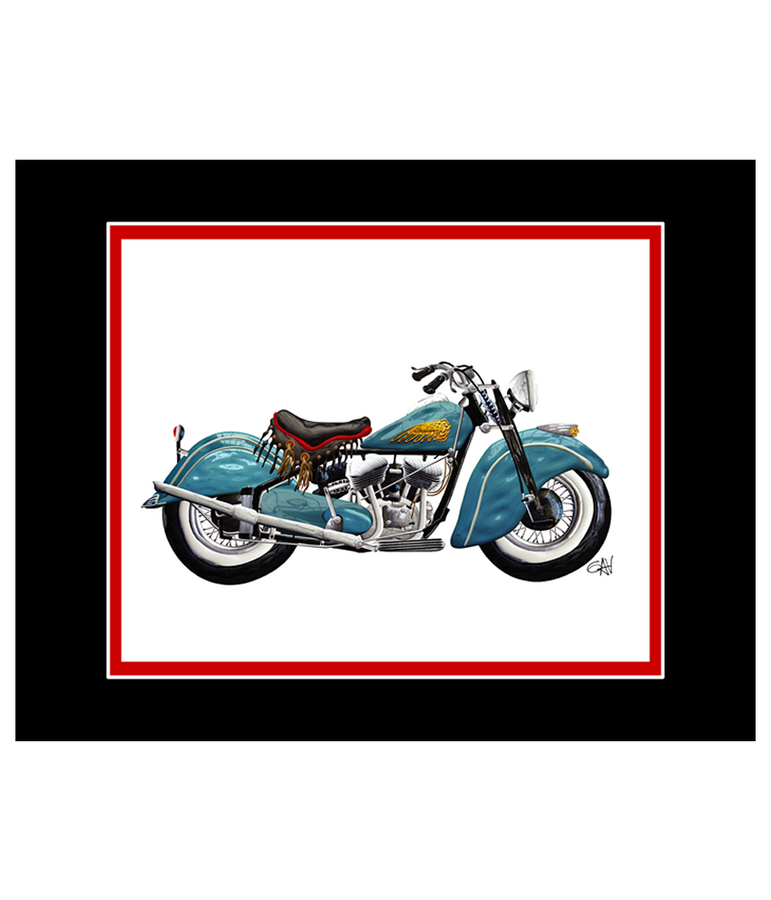 Indian Scout Classic Motorcycle | 8x10 Art Photo by Gav Barbey