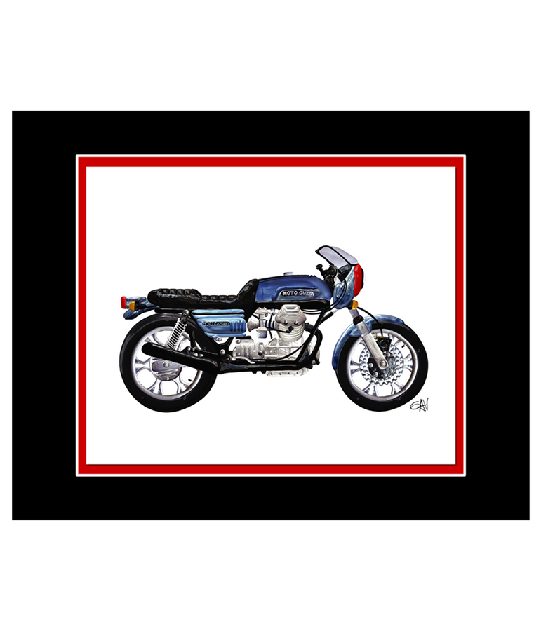 Motto Guzzi Classic Motorcycle | 8x10 Art Photo by Gav Barbey