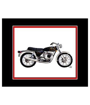 Norton Classic Motorcycle | 8x10 Art Photo by Gav Barbey