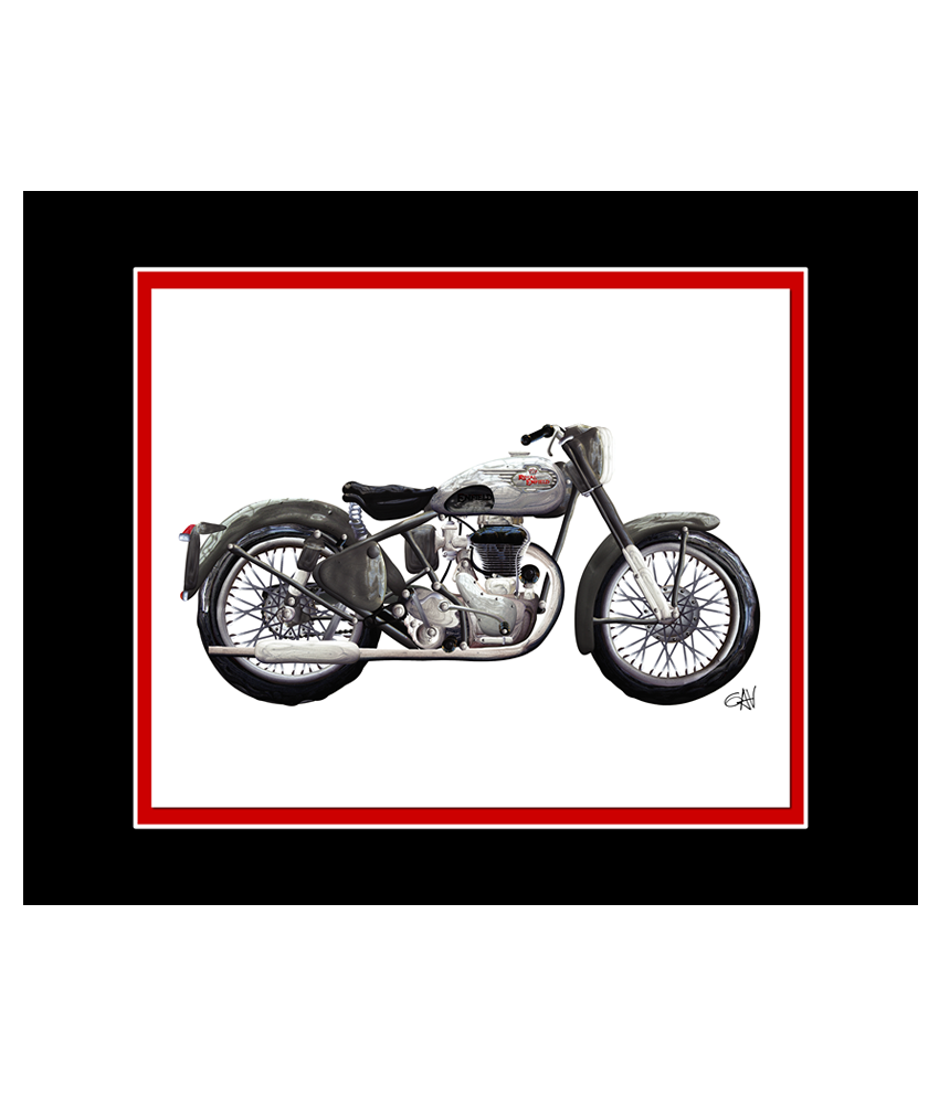 Royal Enfield Classic Motorcycle | 8x10 Art Photo by Gav Barbey
