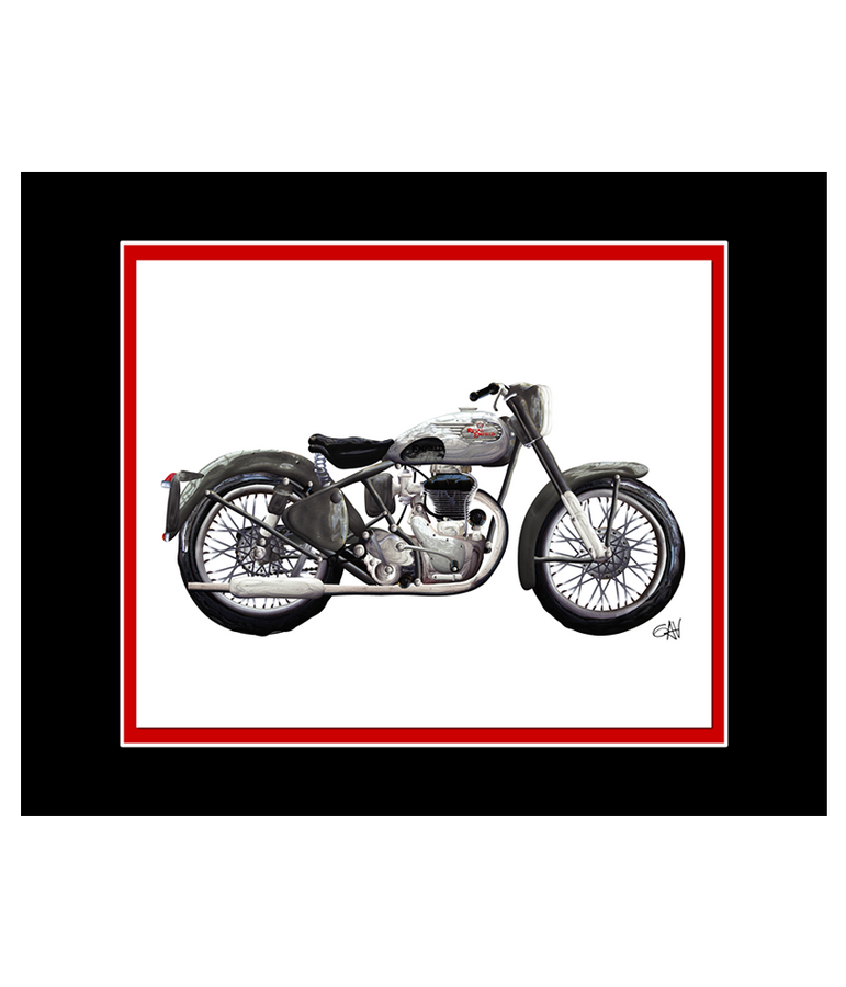 Royal Enfield Classic Motorcycle | 8x10 Art Photo by Gav Barbey