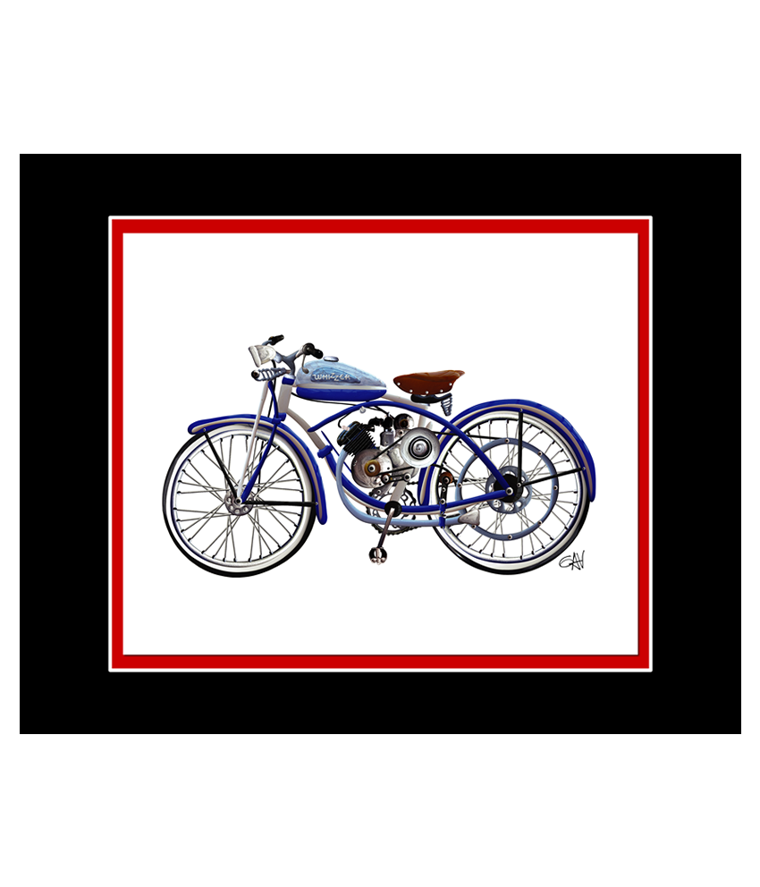 Whizzer Classic Motorcycle | 8x10 Art Photo by Gav Barbey